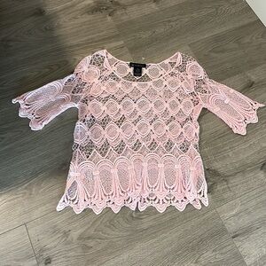 Beautiful Barbie Pink Delicate Knit Topper.